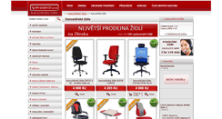 Desktop Screenshot of kancelarskezidle.cz
